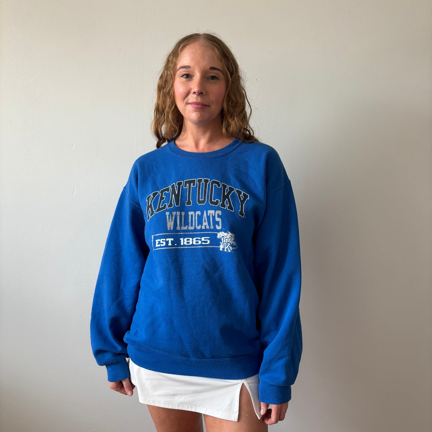 Blue Vintage Kentucky Wildcats Sweatshirt