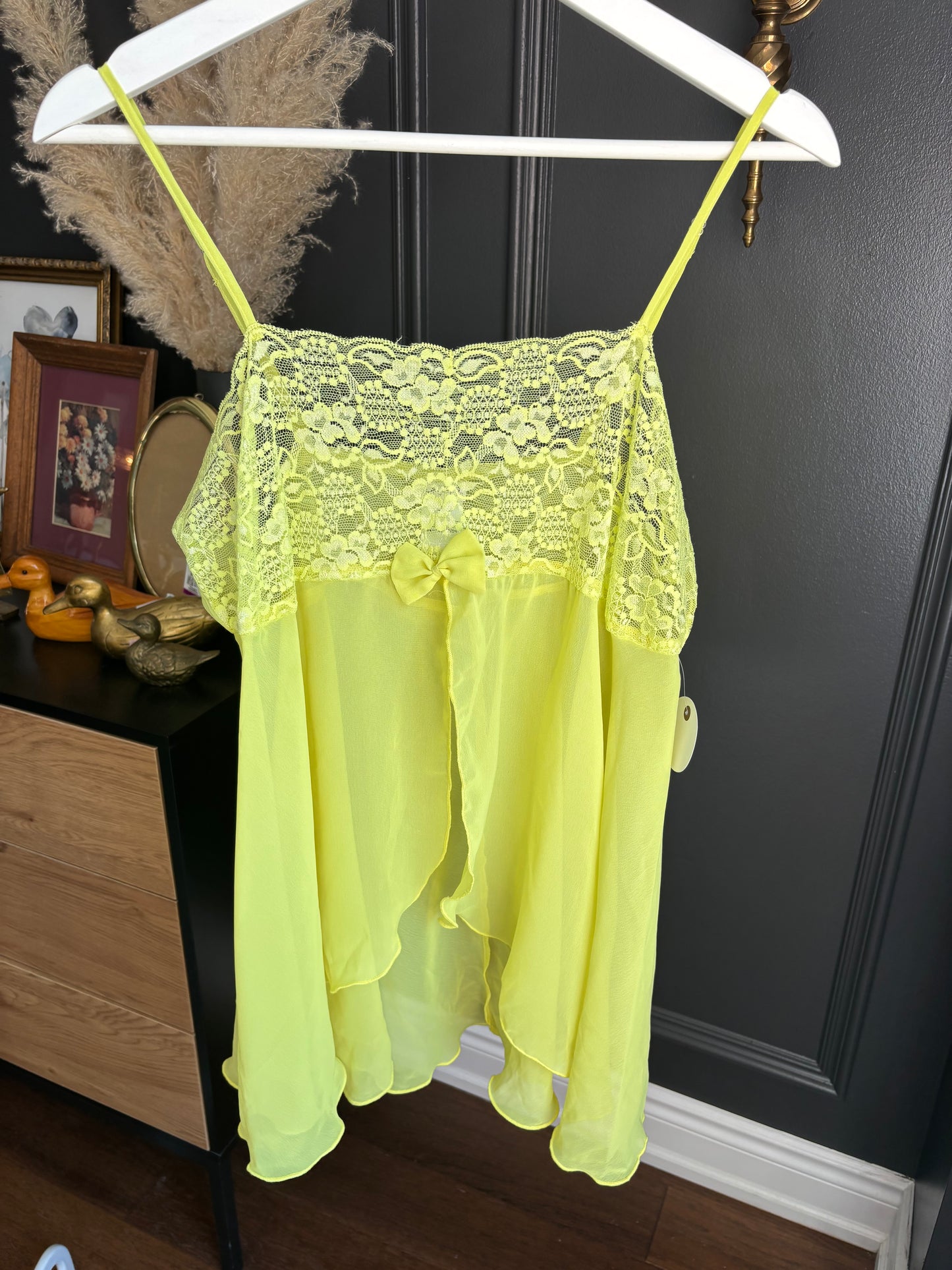 Yellow Open Front Babydoll Size XL