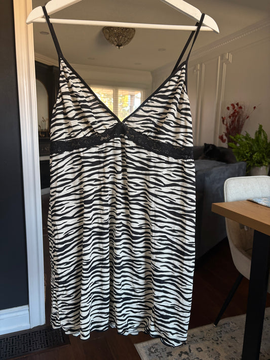 Zebra Print Cami Dress Size L