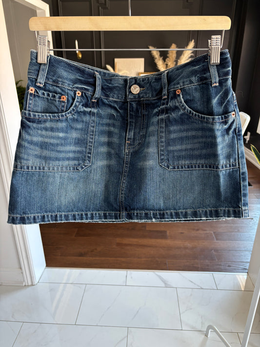 Micro Mini Denim Skirt Size 12