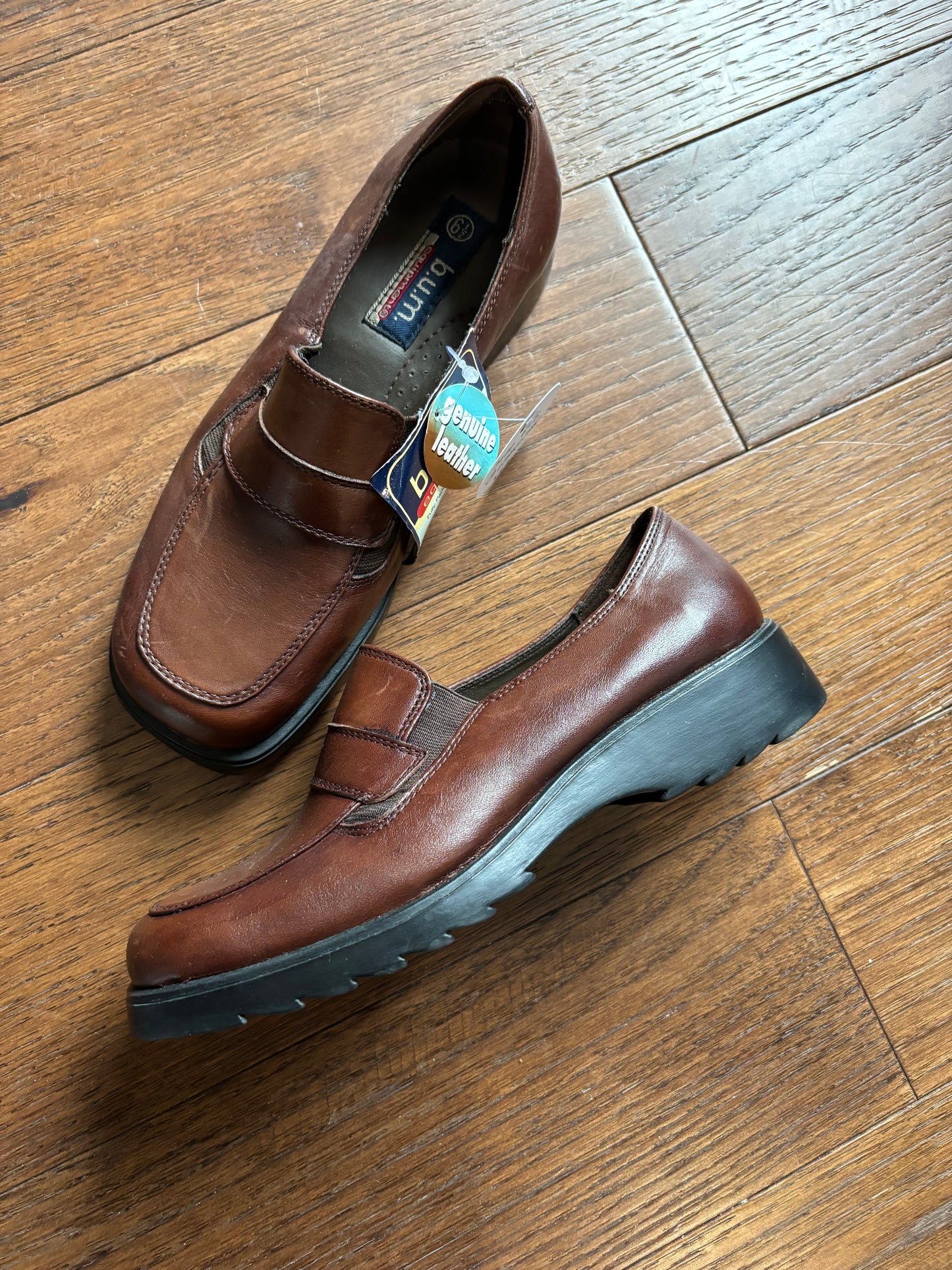 Brown Leather Loafers Size 6.5