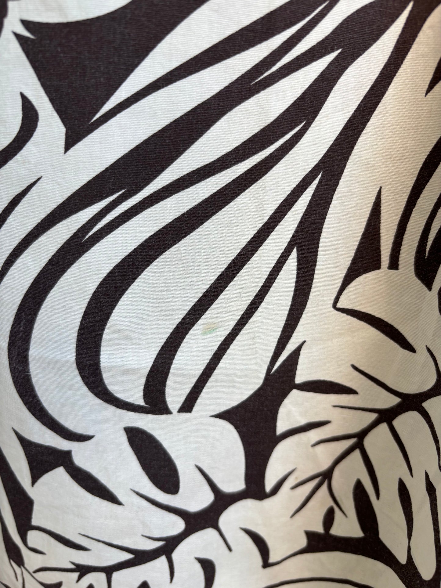 Brown & White Palm Print Halter Dress Size M