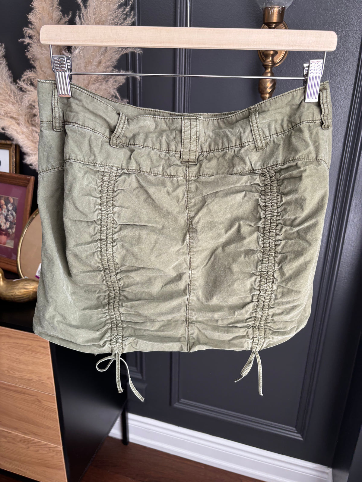 Y2K Cinched Micro Mini Skort Size M
