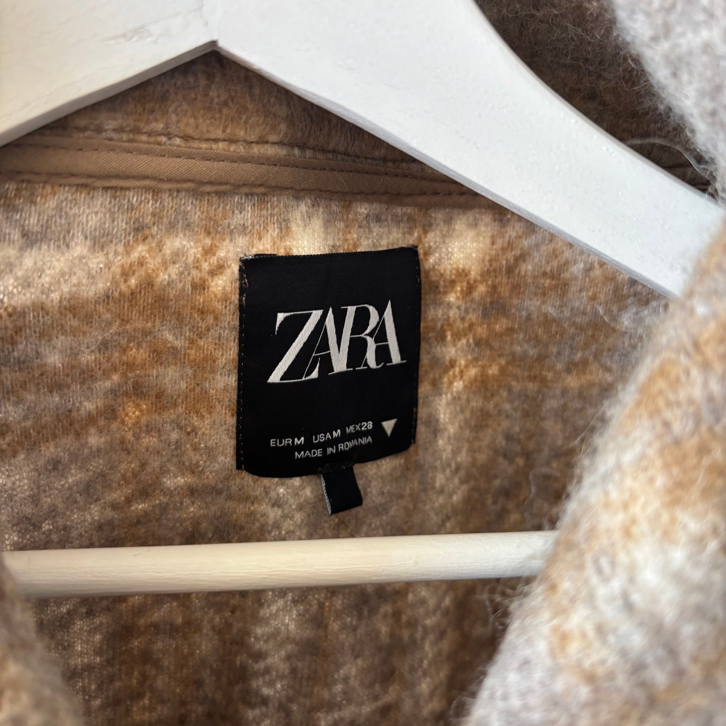 Zara Plaid Half Zip Jacket
