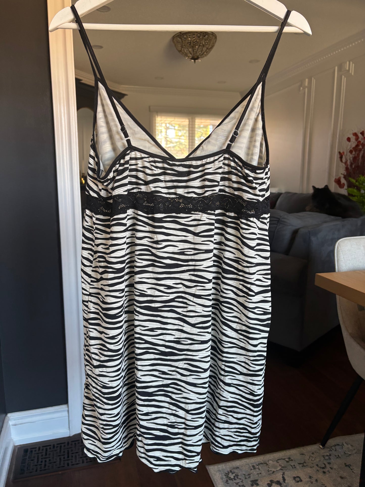 Zebra Print Cami Dress Size L