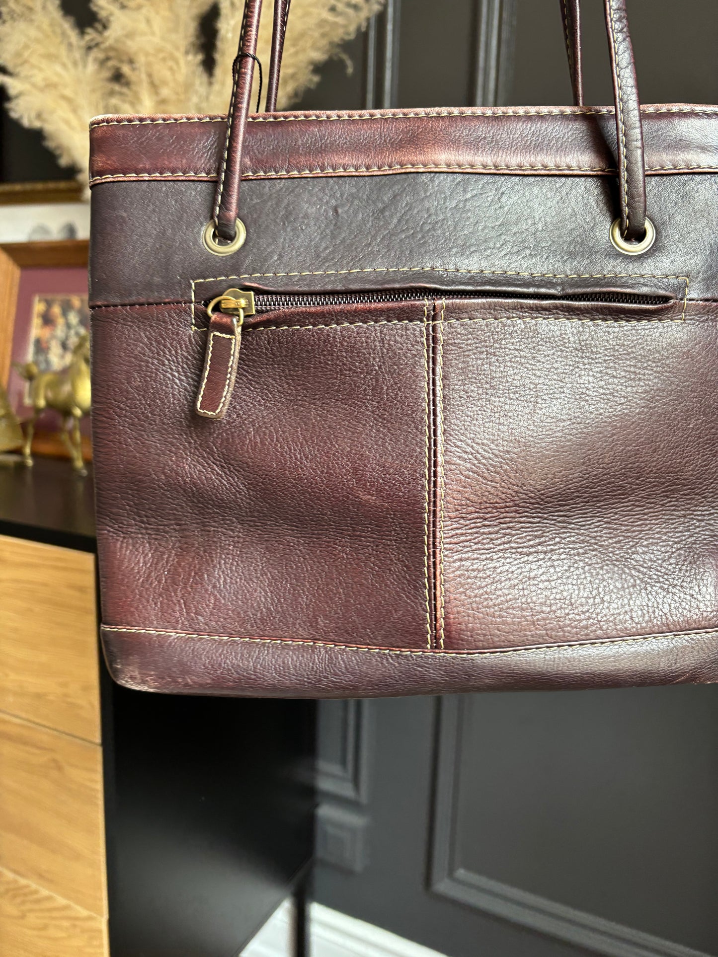 Brown Leather Shoulder Bag