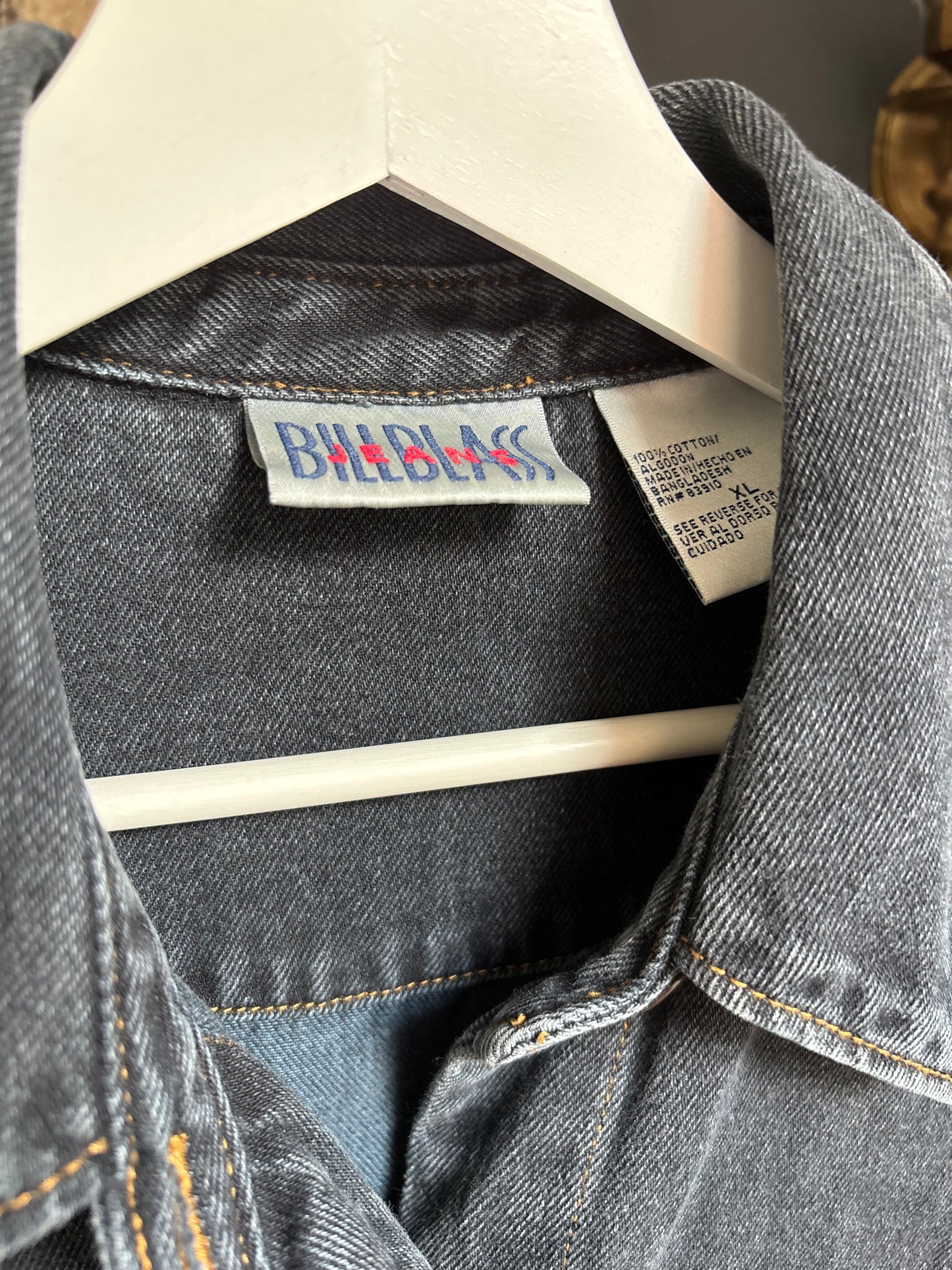 Bill Blass Vintage Denim Jacket Size XL