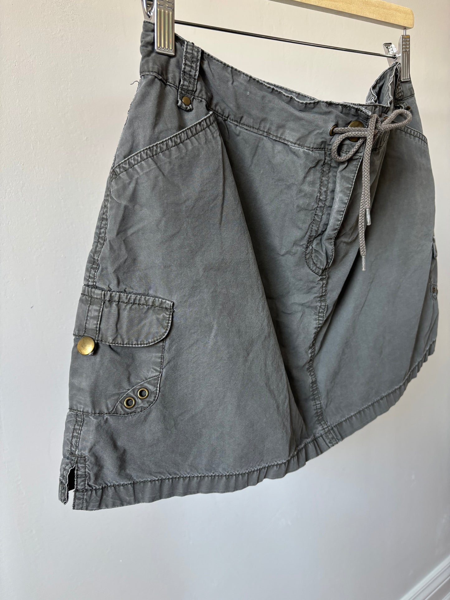 Grey Cargo Skort