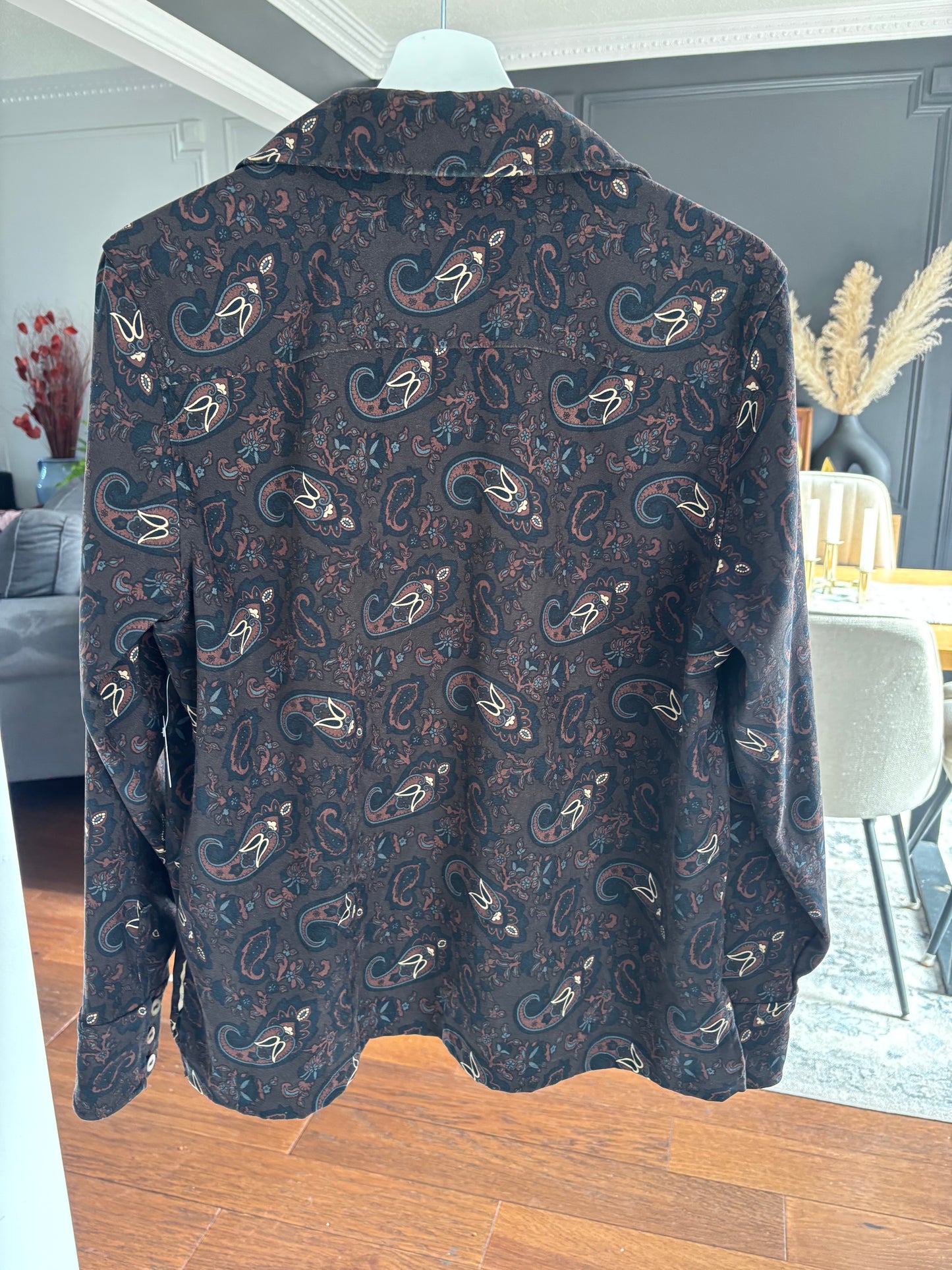 Vintage Paisley Button Down Size L