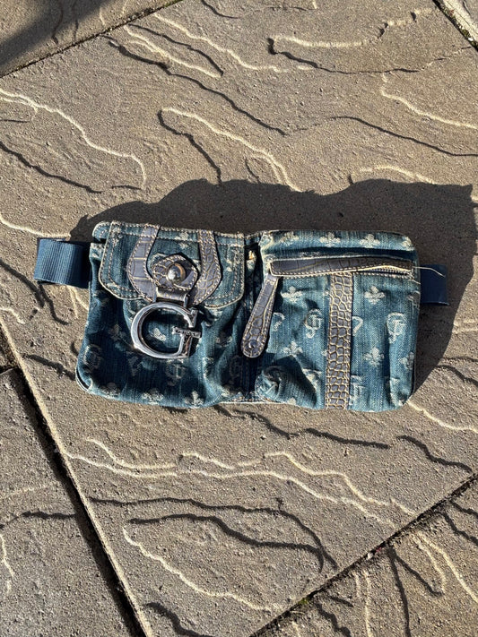 2000's Guess Denim Belt Bag