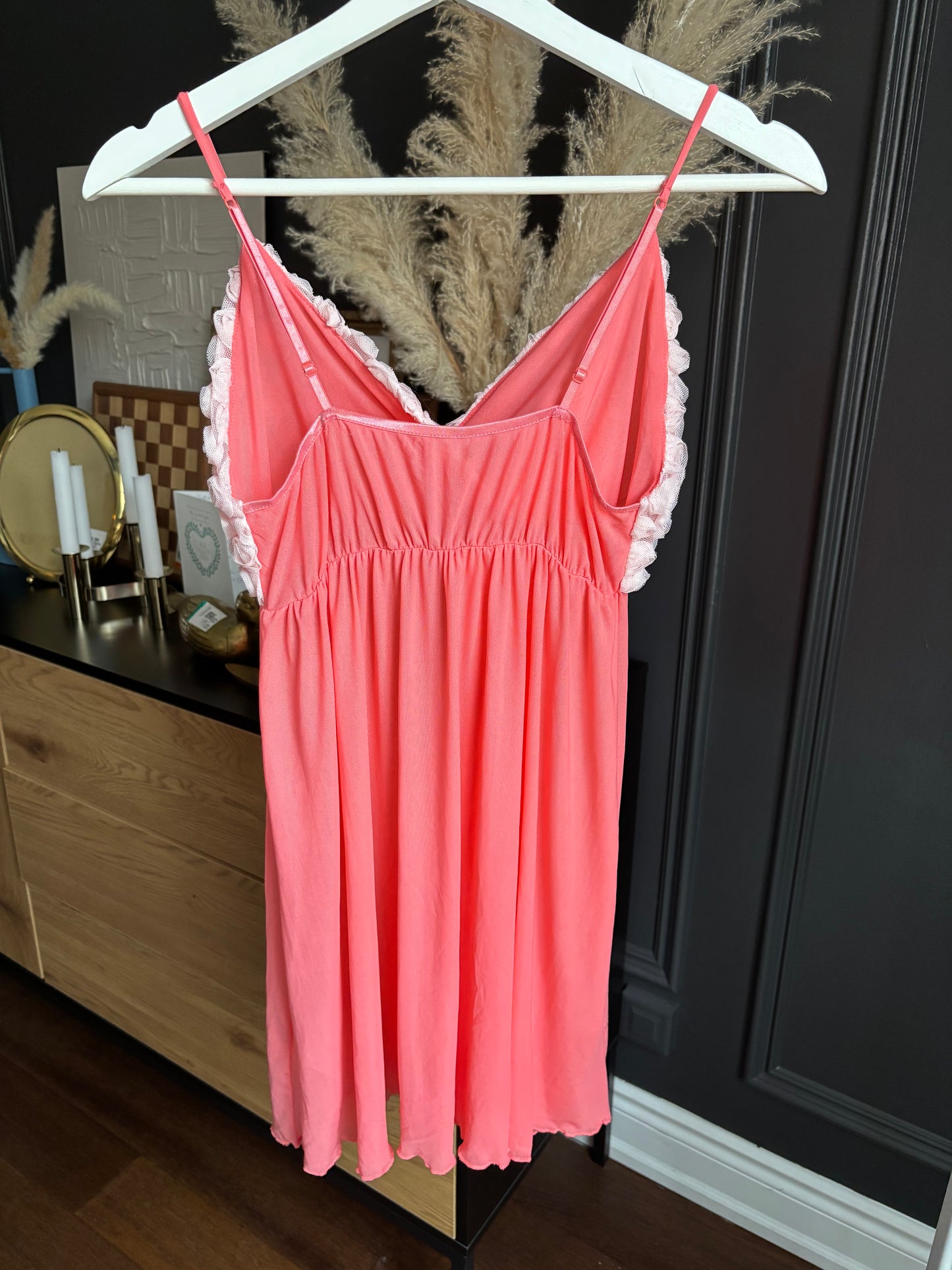 Coral Rose Detail Babydoll Size M