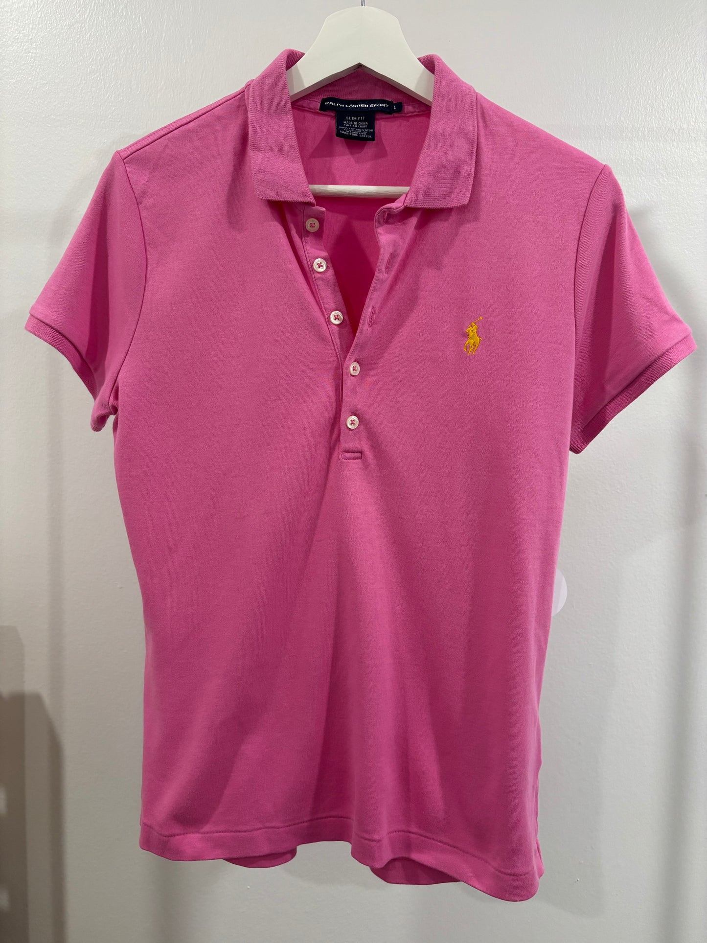 Ralph Lauren Pink Polo Size L