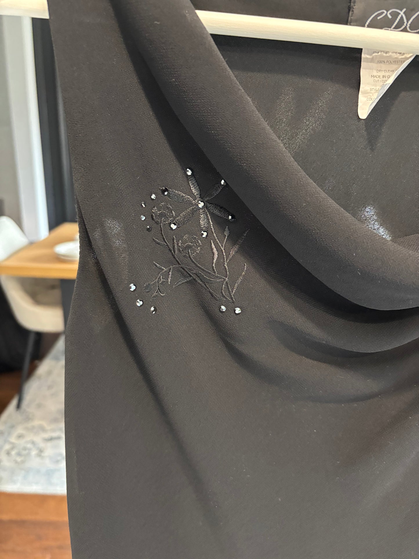 Vintage Black Sleeveless Blouse Size 6