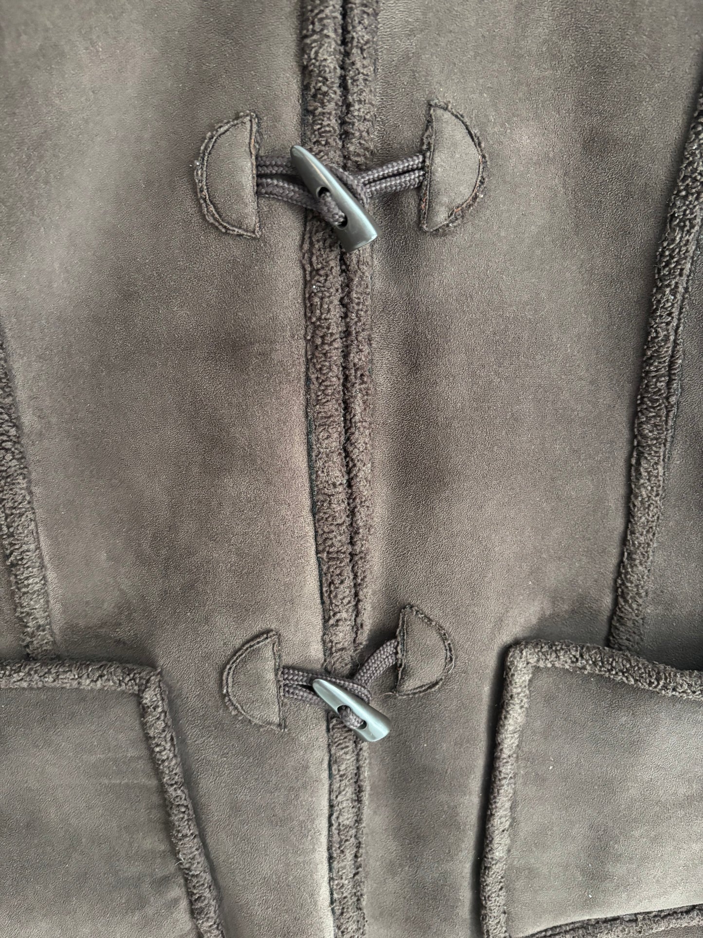 Vintage Brown Sherpa Lined Coat Size M