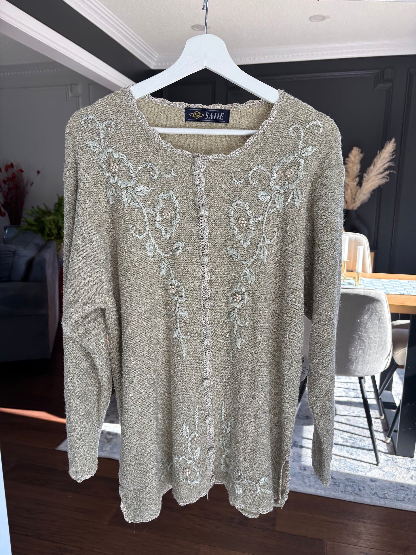 Vintage Spring Knit Sweater Size L