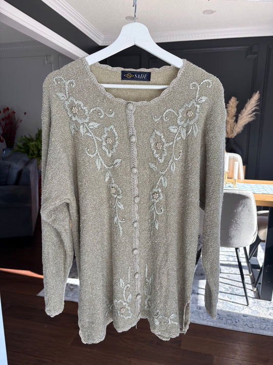 Vintage Spring Knit Sweater Size L