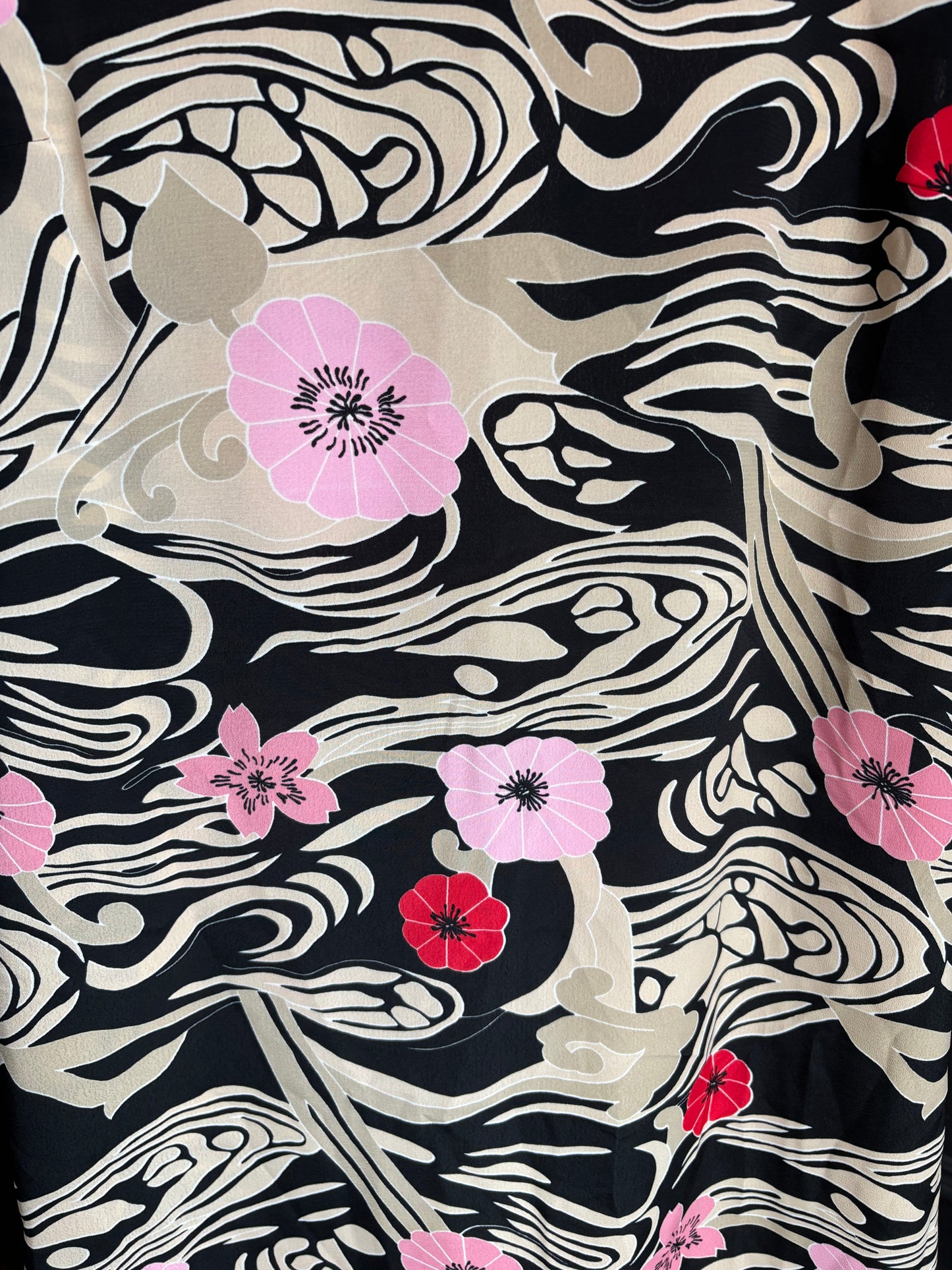 Long Vintage Sleeveless Print Dress Size 14