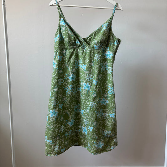 LOGG Green & Blue Paisley Midi Dress