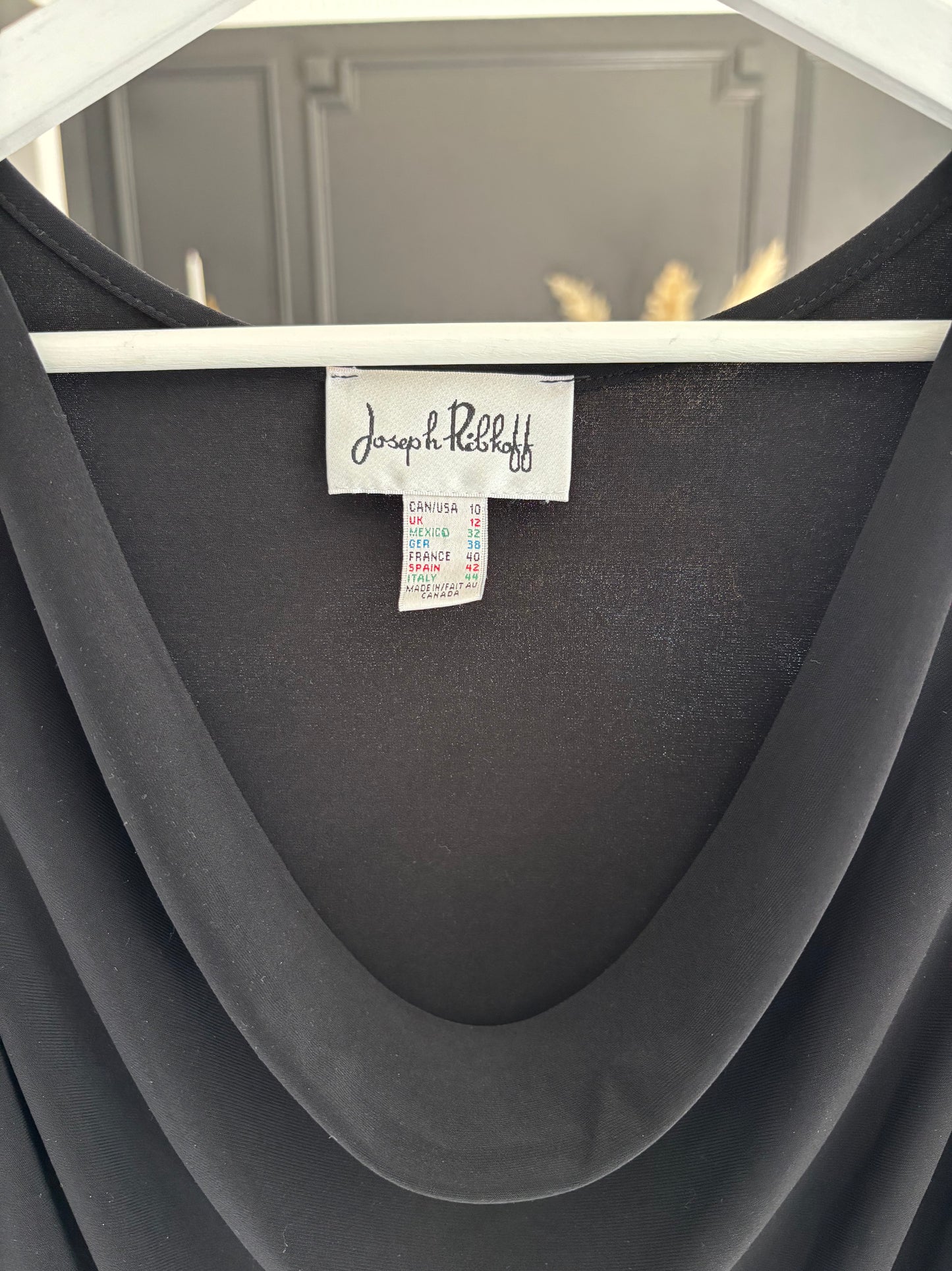 Black Cowl Neck Tank Size L