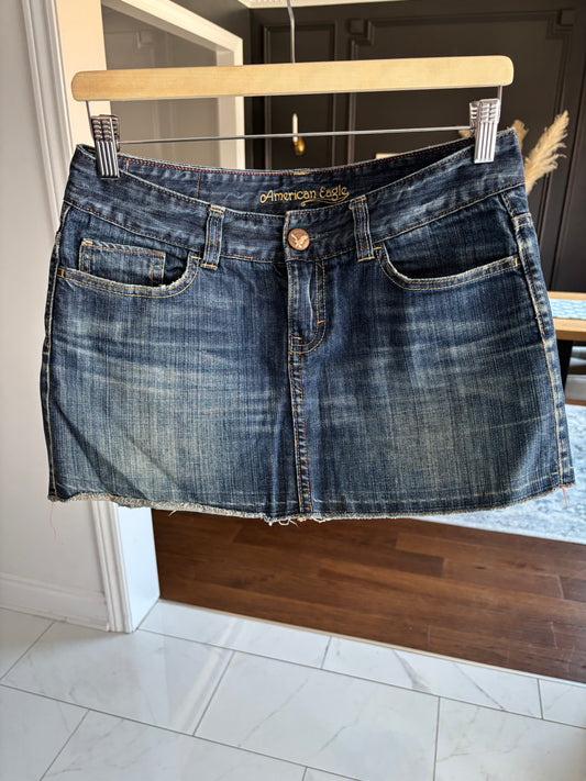 Denim Mirco Mini Skirt Size 6