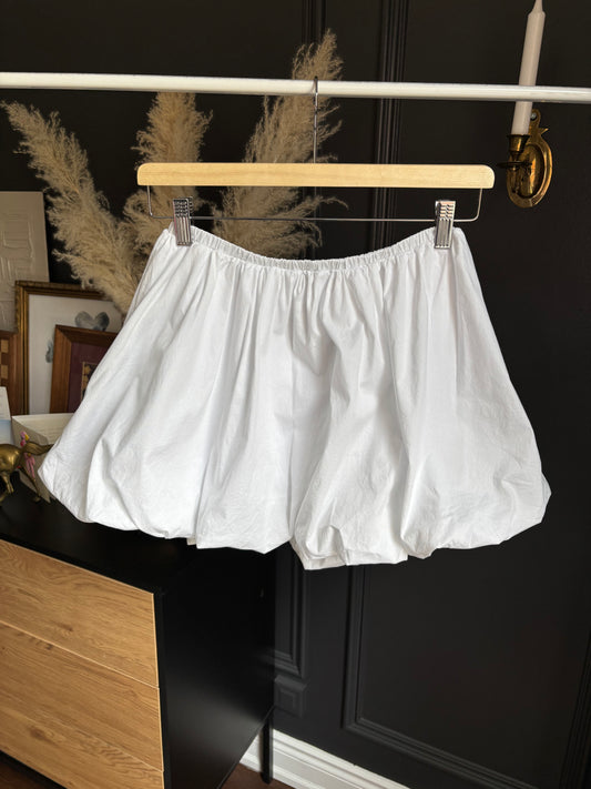 White Mini Bubble Skirt Size M