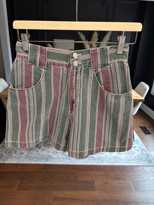 Vintage Bluenotes Striped Jean Shorts Size 5