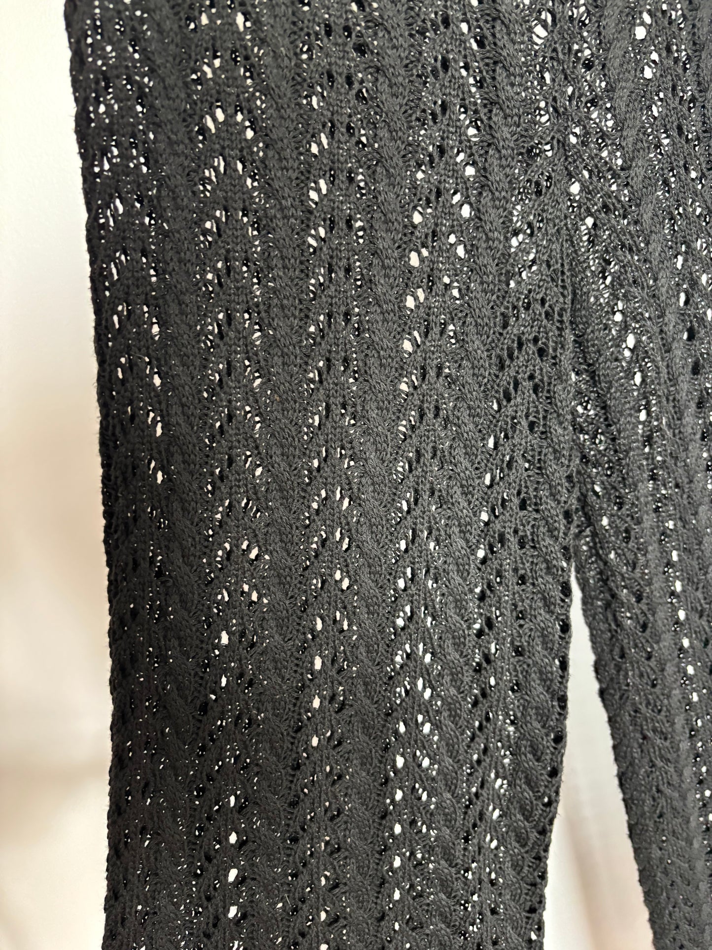Black Knit Beach Pants