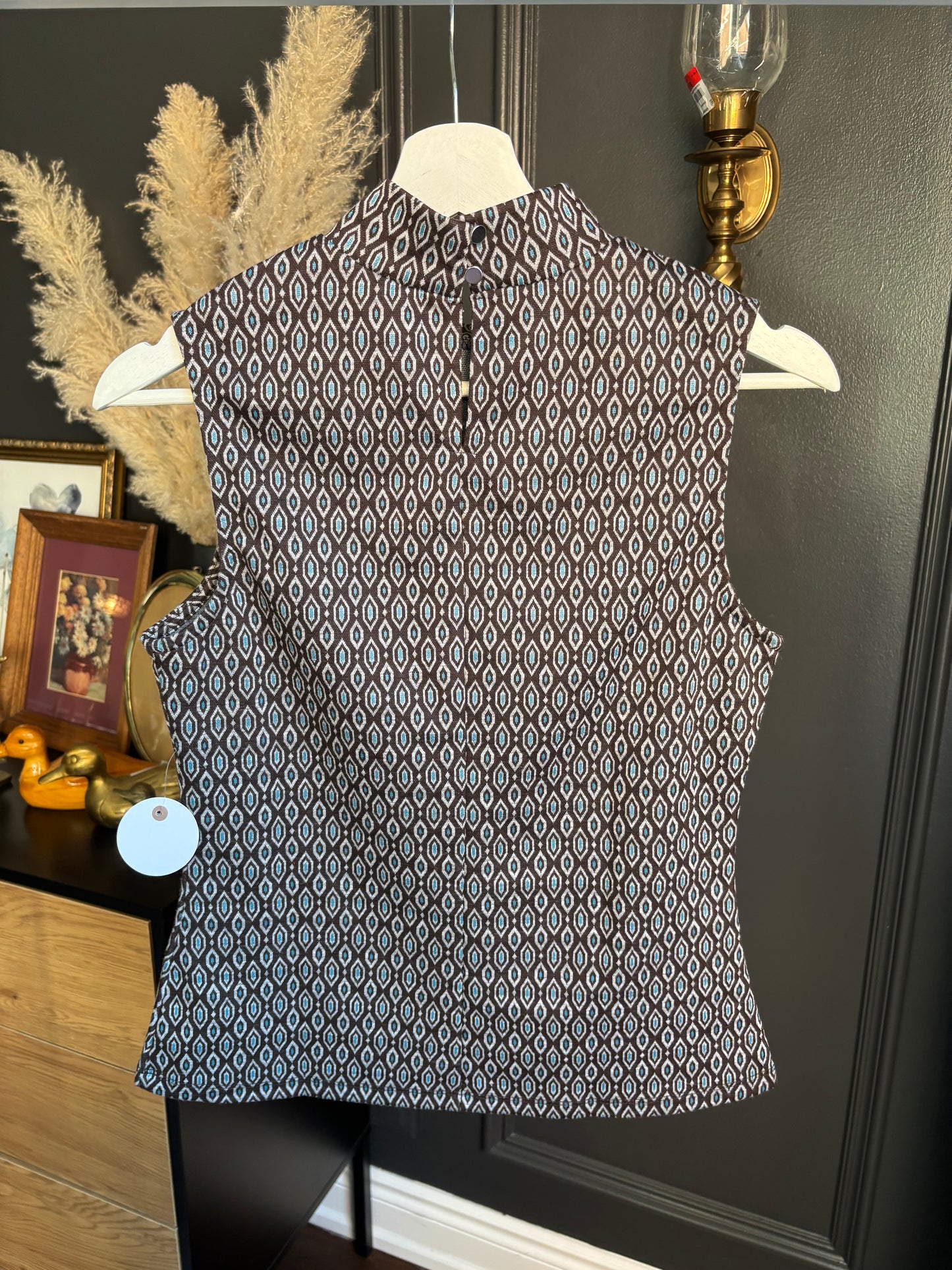 Peek-A-Boo Sleeveless Top Size S