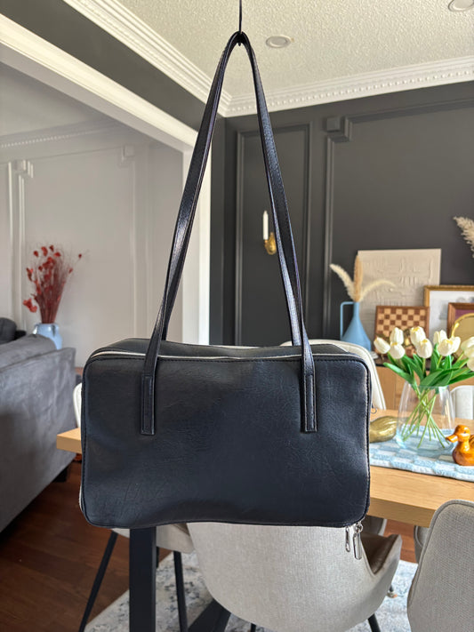 Black Rectangular Shoulder Bag
