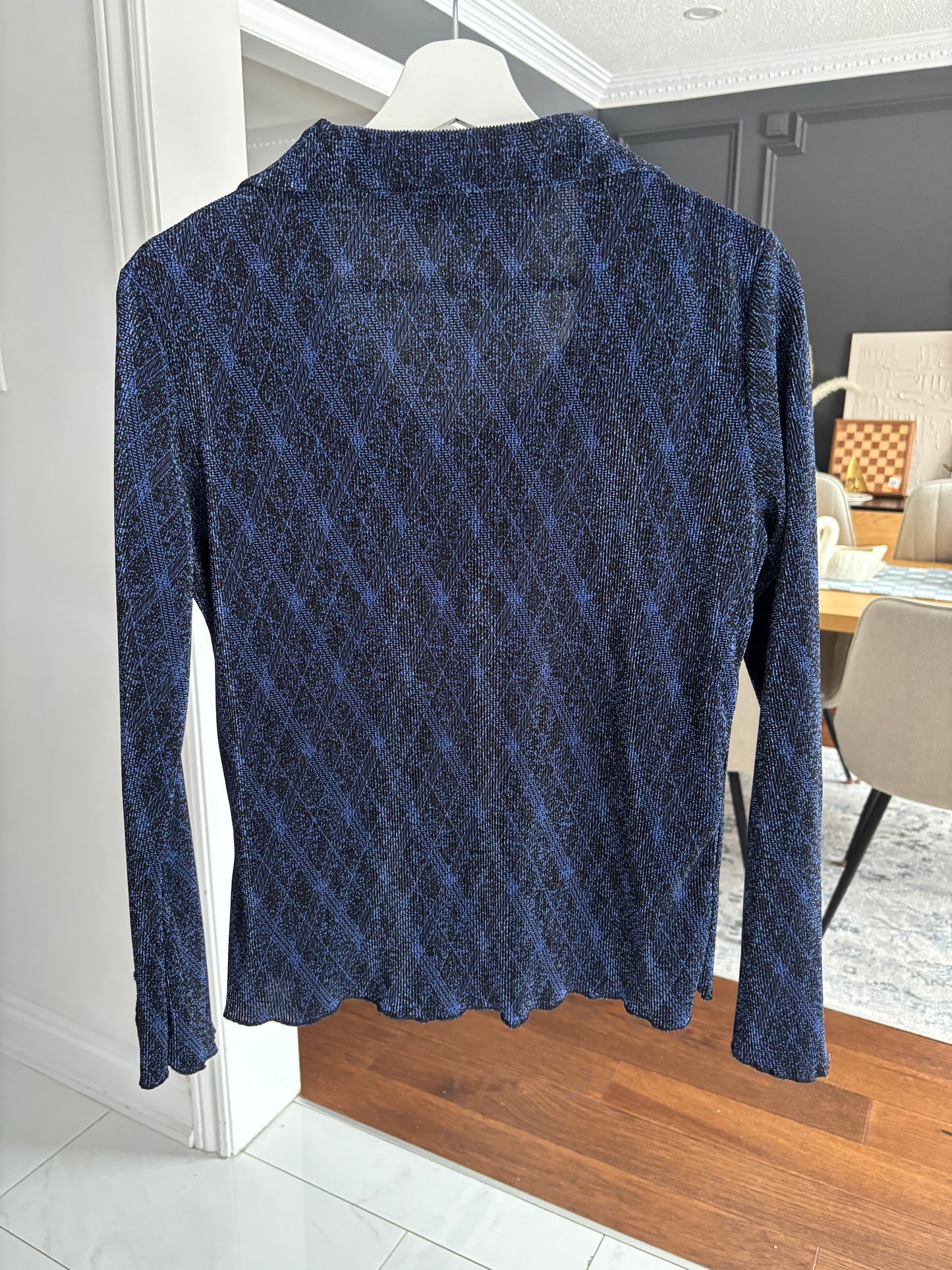 Vintage Collared Plaid Top Size M