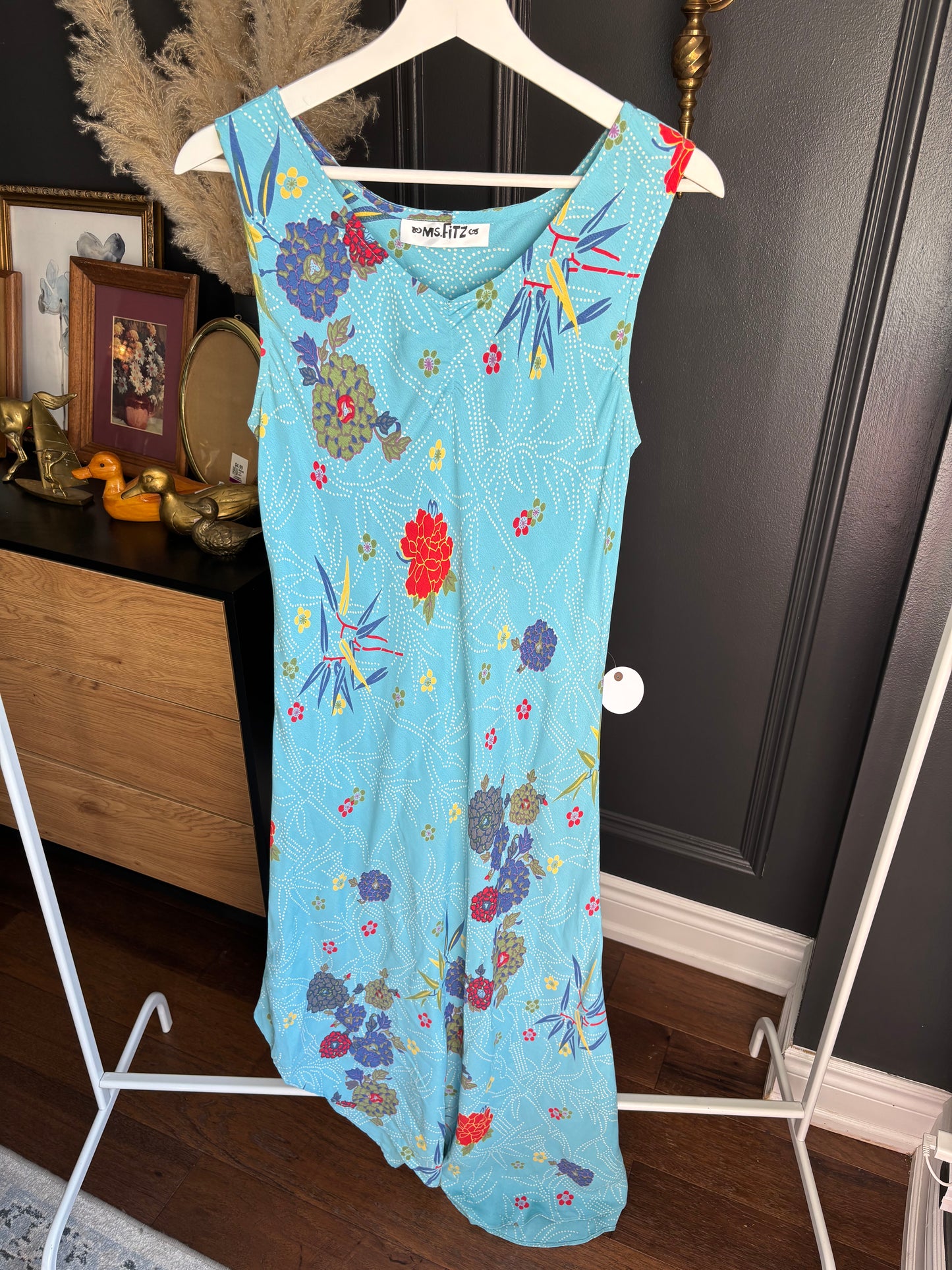 Blue Asymmetrical Dress Size M