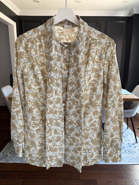 Vintage Toronto Floral Button Down Blouse Size 12