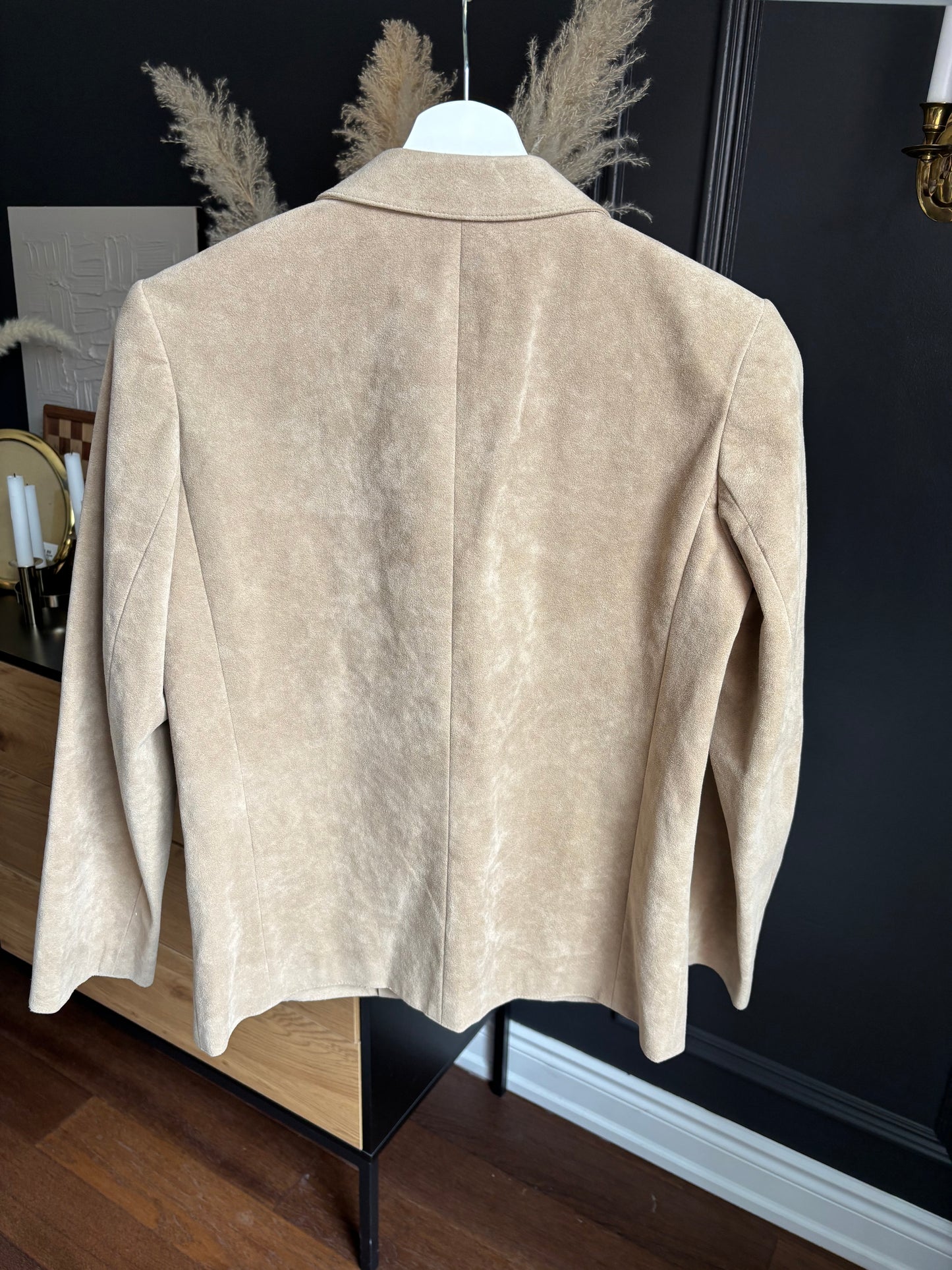 Lightweight Beige Blazer Jacket Size M