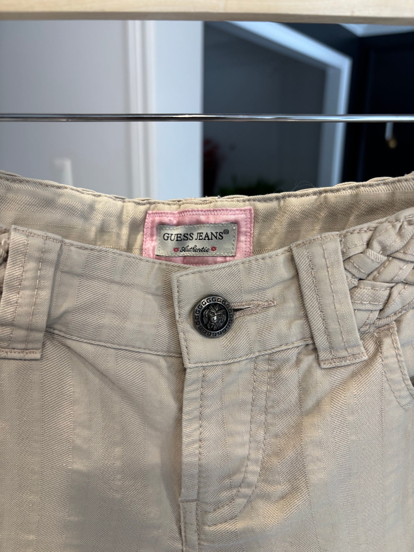 Guess Braided Waist Band Flare Jeans Size 27