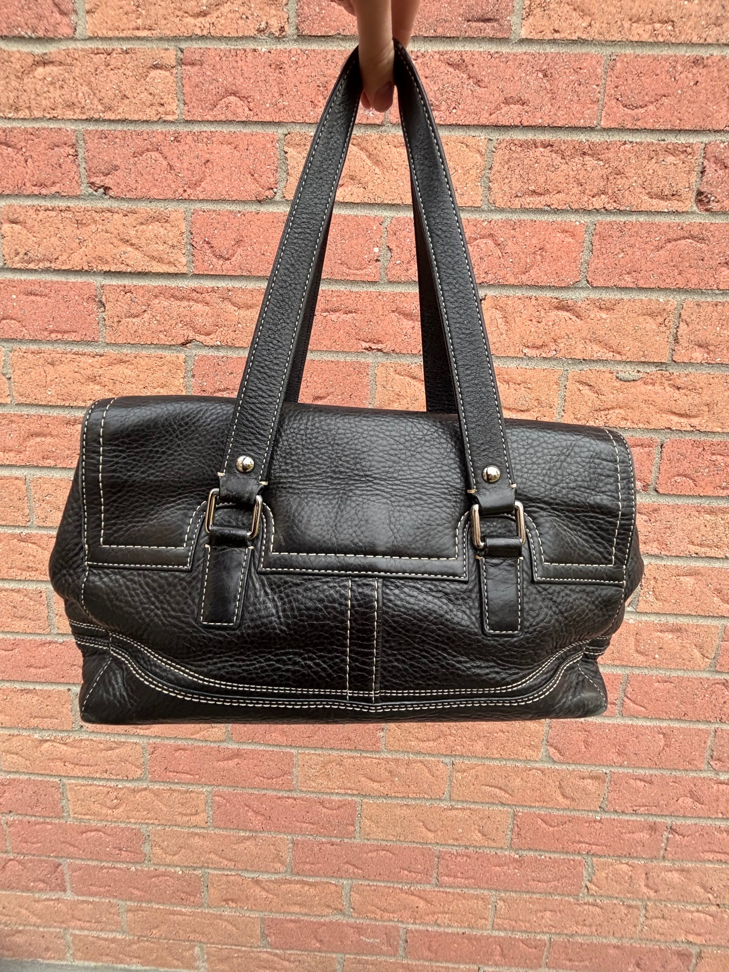 Coach Hamilton Pebble Leather Shoulder Bag