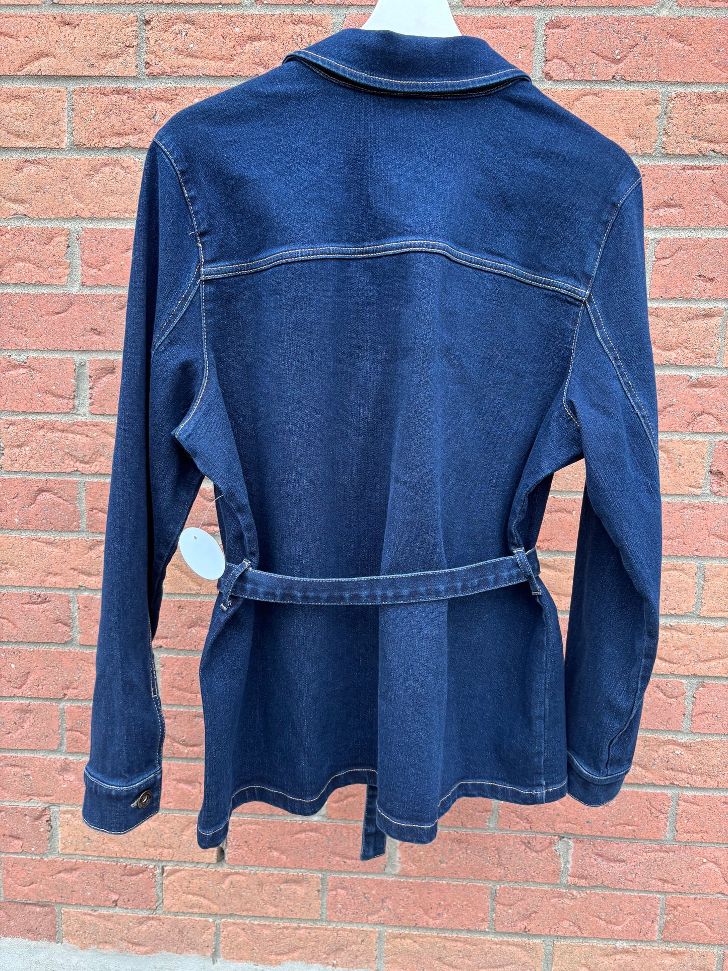 Belted Denim Jacket Fits L- XL