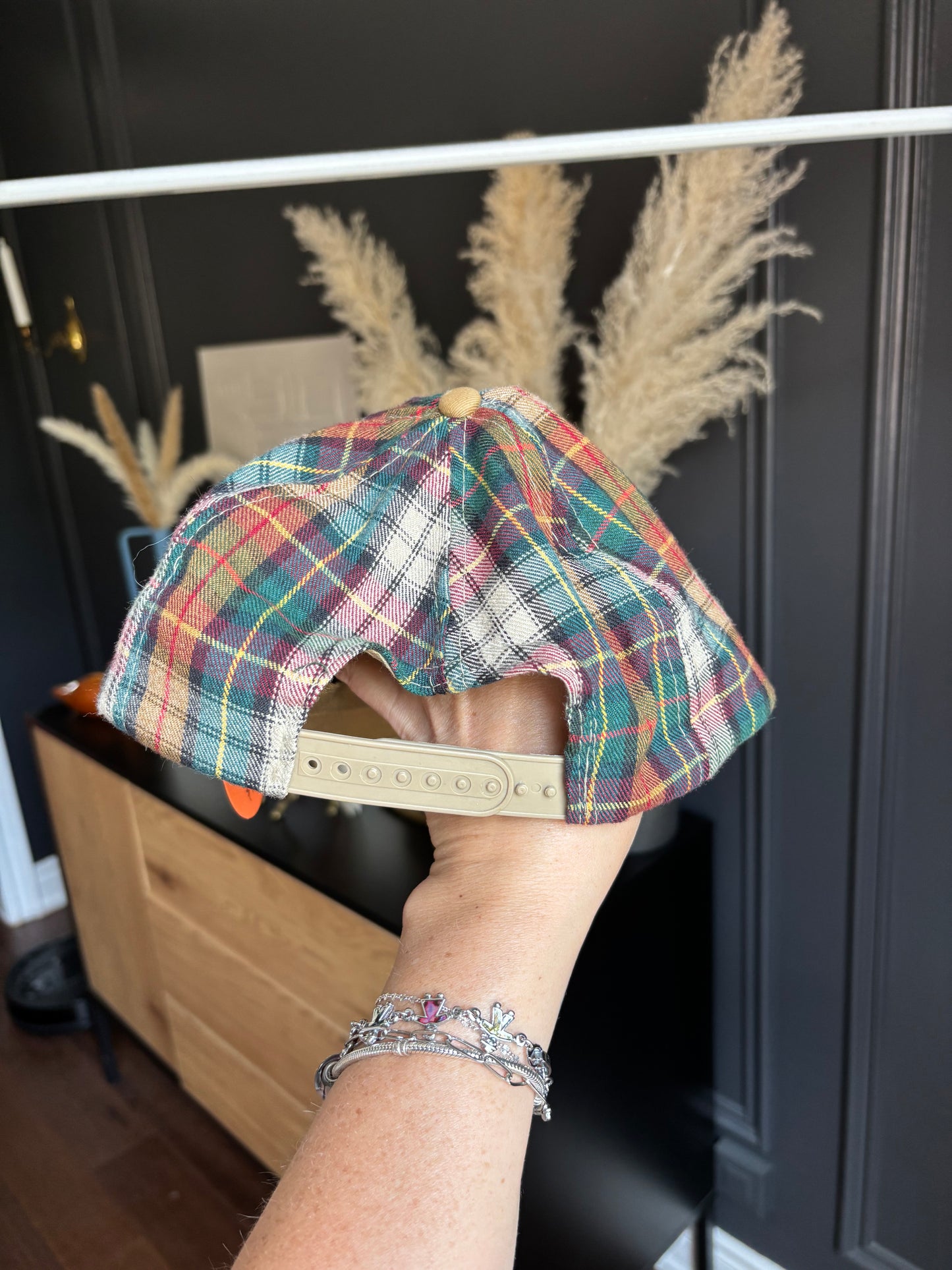 Vintage Plaid Mikey Mouse Cap