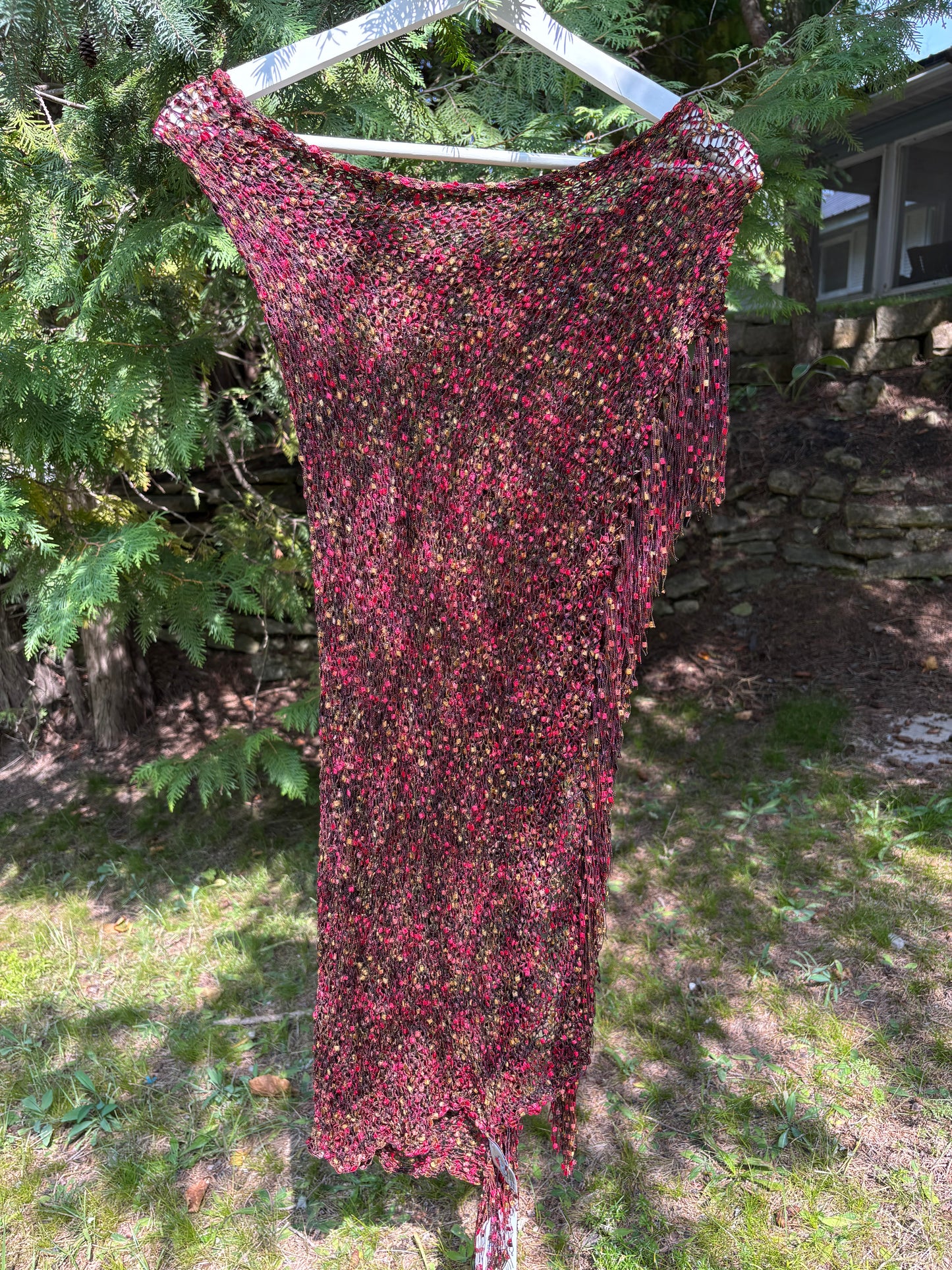Asymmetrical Knit Cape