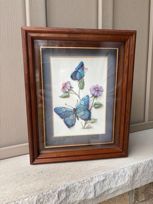 Framed 3D Butterfly Picture
