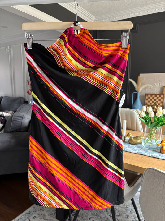 Striped Halter Beach Dress Size S