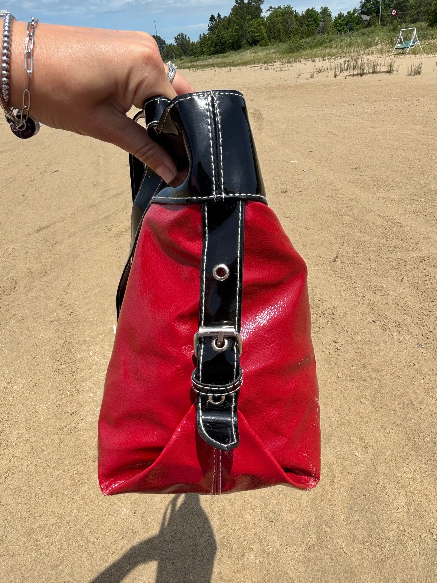 Red & Black Shoulder Bag