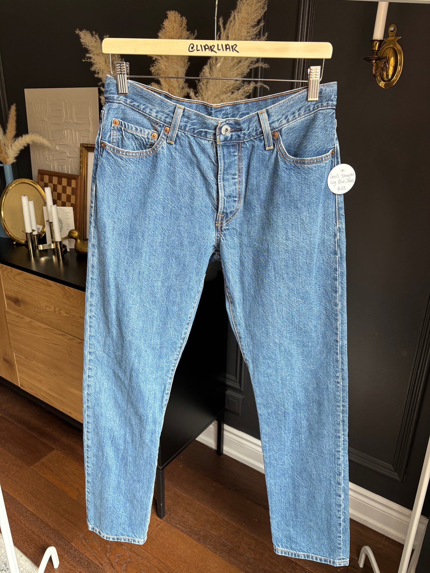 Levi's Straight Leg Blue Jeans Size 29