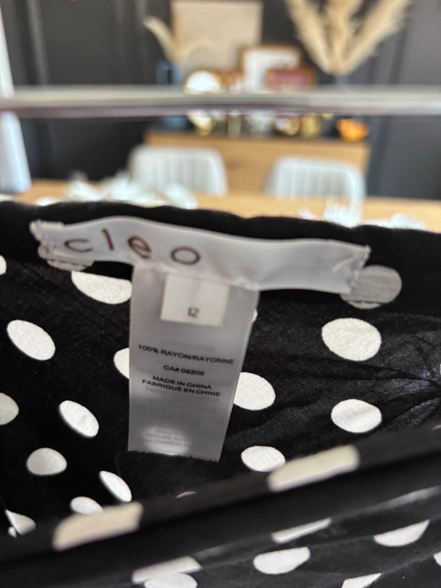 Perfect Black & White Polka Dot Skirt Size 12