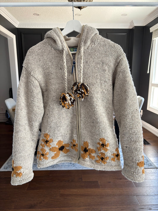 Laundromat Wool Sunflower Sweater Size S