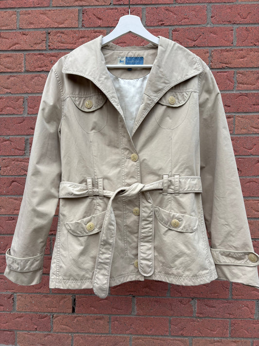 Khaki Belted Jacket Size L