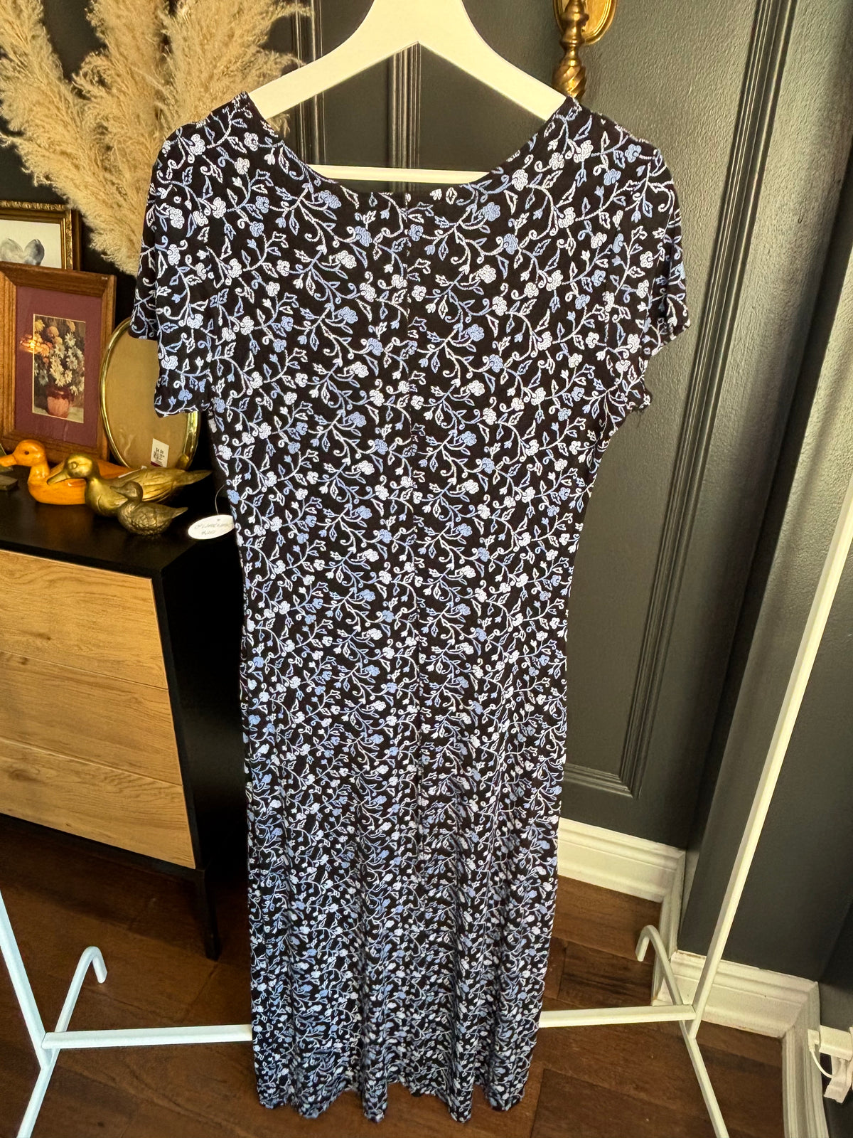 Vintage Stretchy Long Dress Size L