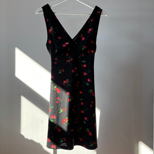 V-Neck Cherry Dress