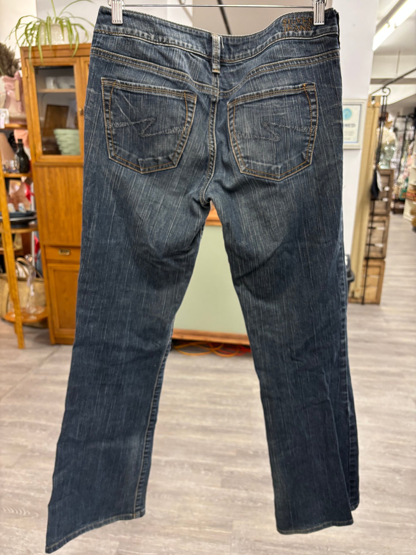Low Rise Dark Wash Silver Jeans