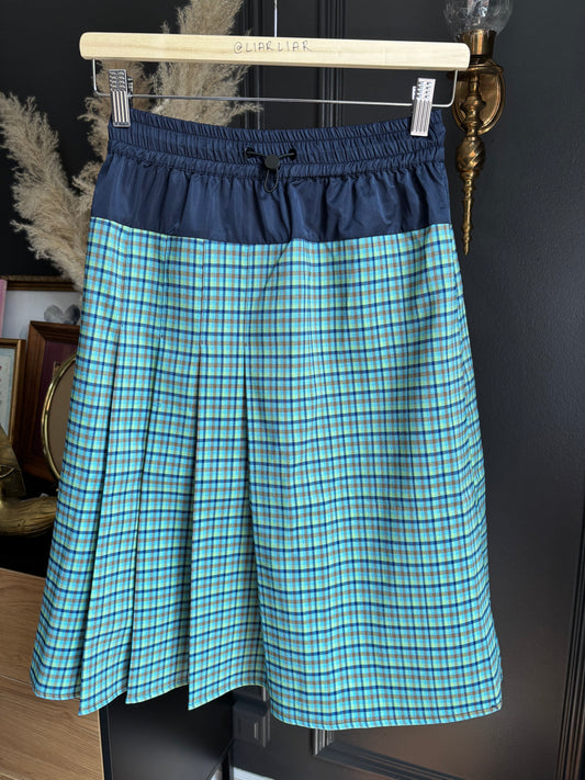 Plaid Drawstring Skirt Size XS/S