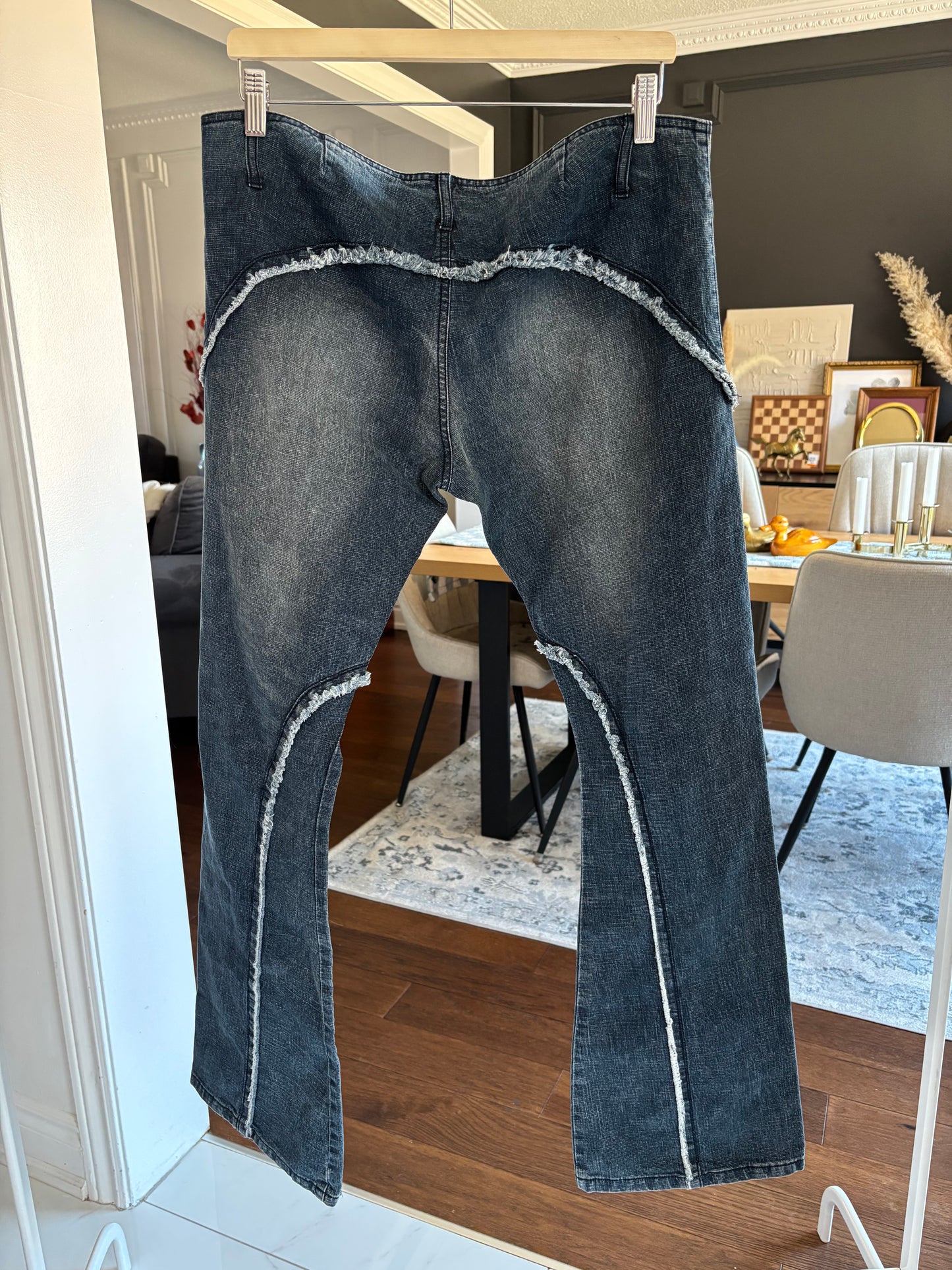 Vintage Super Low Rise Garage Flare Jeans Size 13
